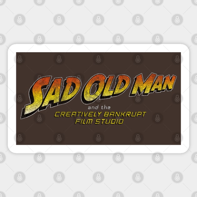 Sad Old Man (Vintage) Sticker by DrRoger